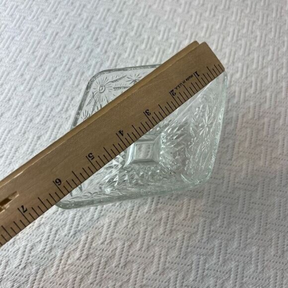 Vintage 1932-37 (Rare) Indiana Glass “Pineapple & Floral” Pedestal Candy Dish - Picture 4 of 9